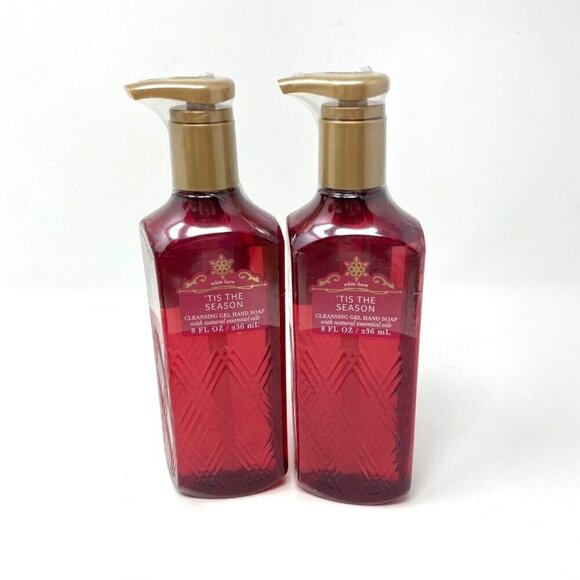 Bath & Body Works 'Tis The Season Cleansing Gel Hand Soap 8 Oz 2 Pack Holiday - Picture 1 of 4